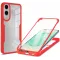 Phonesta Slim Protect 360 hoesje met Screenprotector voor Samsung Galaxy S25 Edge - Rood