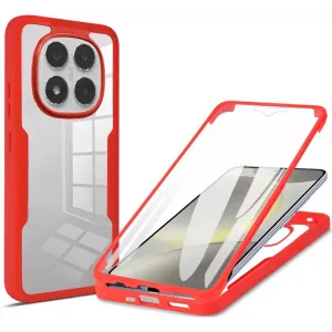 Phonesta Slim Protect 360 hoesje met Screenprotector voor Xiaomi Redmi Note 14 Pro 5G/14 Pro Plus / Xiaomi Poco X7 - Rood