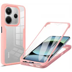 Phonesta Slim Protect 360 hoesje met Screenprotector voor Xiaomi Redmi Note 14 5G - Roze