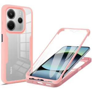 Phonesta Slim Protect 360 hoesje met Screenprotector voor Xiaomi Redmi Note 14 5G - Roze