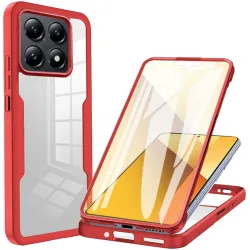 Phonesta Slim Protect 360 hoesje met Screenprotector voor Xiaomi 14T - Rood