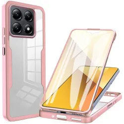 Phonesta Slim Protect 360 hoesje met Screenprotector voor Xiaomi 14T - Roze
