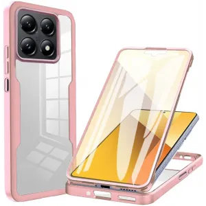 Phonesta Slim Protect 360 hoesje met Screenprotector voor Xiaomi 14T - Roze