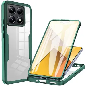 Phonesta Slim Protect 360 hoesje met Screenprotector voor Xiaomi 14T Pro - Groen