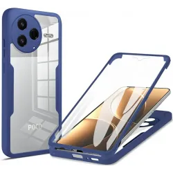 Phonesta Slim Protect 360 hoesje met Screenprotector voor Xiaomi Poco F7 Pro - Blauw