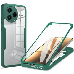 Phonesta Slim Protect 360 hoesje met Screenprotector voor Xiaomi Poco F7 Pro - Groen