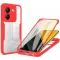 Phonesta Slim Protect 360 hoesje met Screenprotector voor Xiaomi Poco M7 Pro - Rood