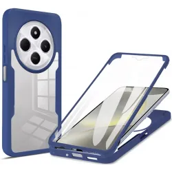 Phonesta Slim Protect 360 hoesje met Screenprotector voor Xiaomi Redmi 14C / Xiaomi Poco C75 - Blauw