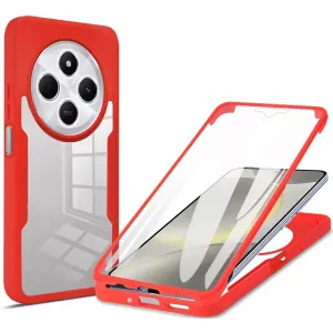 Phonesta Slim Protect 360 hoesje met Screenprotector voor Xiaomi Redmi 14C / Xiaomi Poco C75 - Rood