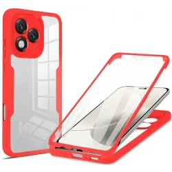 Phonesta Slim Protect 360 hoesje met Screenprotector voor HONOR 400 Lite - Rood