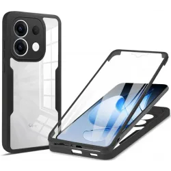 Phonesta Slim Protect 360 hoesje met Screenprotector voor Oppo Reno13 - Zwart