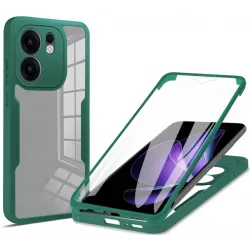 Phonesta Slim Protect 360 hoesje met Screenprotector voor Oppo Reno13 F 4G/5G / Reno13 FS 5G - Groen