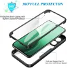 Phonesta Slim Protect 360 hoesje met Screenprotector voor Oppo Reno14 F/FS - Groen 1