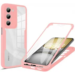 Phonesta Slim Protect 360 hoesje met Screenprotector voor Realme 14x / C75 - Roze