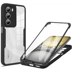 Phonesta Slim Protect 360 hoesje met Screenprotector voor Realme 14x / C75 - Zwart
