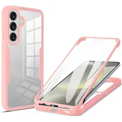 Phonesta Slim Protect 360 hoesje met Screenprotector voor Samsung Galaxy A36/A56 - Roze