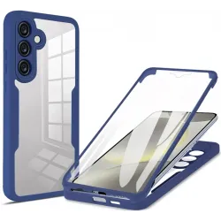 Phonesta Slim Protect 360 hoesje met Screenprotector voor Samsung Galaxy S25 Plus/S24 Plus - Blauw