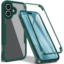 Phonesta Slim Protect 360 hoesje met Screenprotector voor Apple iPhone 17 - Groen