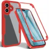 Phonesta Slim Protect 360 hoesje met Screenprotector voor Apple iPhone 17 - Rood