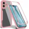 Phonesta Slim Protect 360 hoesje met Screenprotector voor Apple iPhone 17 - Roze