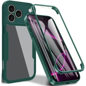 Phonesta Slim Protect 360 hoesje met Screenprotector voor Apple iPhone 17 Pro - Groen