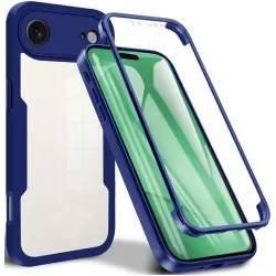 Phonesta Slim Protect 360 hoesje met Screenprotector voor Apple iPhone Air - Blauw