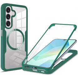 Phonesta Slim Protect 360 hoesje met Screenprotector en MagSafe voor Samsung Galaxy A17/A16 - Groen