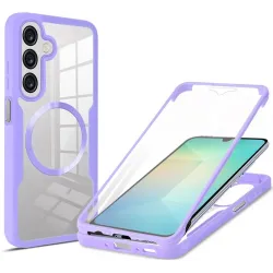 Phonesta Slim Protect 360 hoesje met Screenprotector en MagSafe voor Samsung Galaxy A26 - Paars