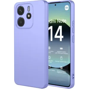 Phonesta Soft Silk Silicone Back Cover hoesje voor Xiaomi Redmi Note 14 4G 164.8mm - Paars