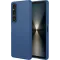 Phonesta Soft Silk Silicone Back Cover hoesje voor Sony Xperia 1 VII - Donkerblauw