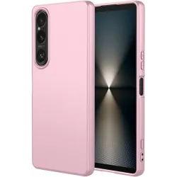 Phonesta Soft Silk Silicone Back Cover hoesje voor Sony Xperia 1 VII - Roze