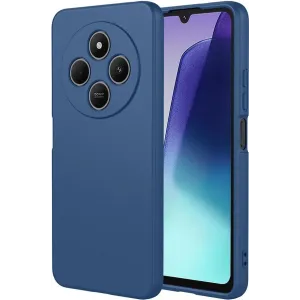 Phonesta Soft Silk Silicone Back Cover hoesje voor Xiaomi Redmi 14C / Xiaomi Poco C75 - Donkerblauw