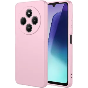 Phonesta Soft Silk Silicone Back Cover hoesje voor Xiaomi Redmi 14C / Xiaomi Poco C75 - Roze