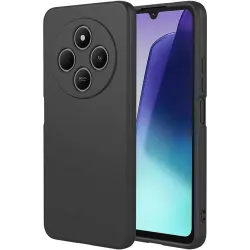 Phonesta Soft Silk Silicone Back Cover hoesje voor Xiaomi Redmi 14C / Xiaomi Poco C75 - Zwart
