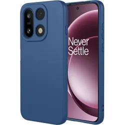 Phonesta Soft Silk Silicone Back Cover hoesje voor OnePlus 15 - Donkerblauw