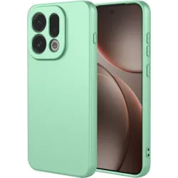 Phonesta Soft Silk Silicone Back Cover hoesje voor Oppo Find X9 - Matcha Green