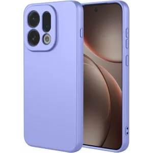 Phonesta Soft Silk Silicone Back Cover hoesje voor Oppo Find X9 - Paars