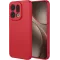 Phonesta Soft Silk Silicone Back Cover hoesje voor Oppo Find X9 - Rood
