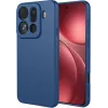 Phonesta Soft Silk Silicone Back Cover hoesje voor Oppo Find X9 Pro - Donkerblauw 0