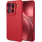 Phonesta Soft Silk Silicone Back Cover hoesje voor Oppo Find X9 Pro - Rood