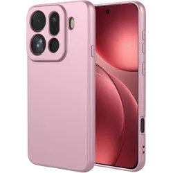 Phonesta Soft Silk Silicone Back Cover hoesje voor Oppo Find X9 Pro - Roze