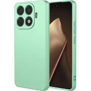 Phonesta Soft Silk Silicone Back Cover hoesje voor Xiaomi 15T Pro - Matcha Green