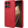Phonesta Soft Silk Silicone Back Cover hoesje voor Xiaomi 15T Pro - Rood