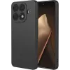Phonesta Soft Silk Silicone Back Cover hoesje voor Xiaomi 15T Pro - Zwart