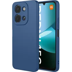 Phonesta Soft Silk Silicone Back Cover hoesje voor Xiaomi Redmi 15C / Xiaomi Poco C85 - Donkerblauw