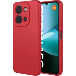 Phonesta Soft Silk Silicone Back Cover hoesje voor Xiaomi Redmi 15C / Xiaomi Poco C85 - Rood