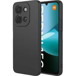 Phonesta Soft Silk Silicone Back Cover hoesje voor Xiaomi Redmi 15C / Xiaomi Poco C85 - Zwart