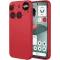 Phonesta Soft Silk Silicone Back Cover hoesje voor Nothing Phone (3) - Rood