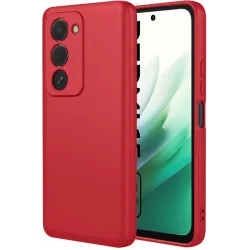 Phonesta Soft Silk Silicone Back Cover hoesje voor Xiaomi Redmi 15 - Rood