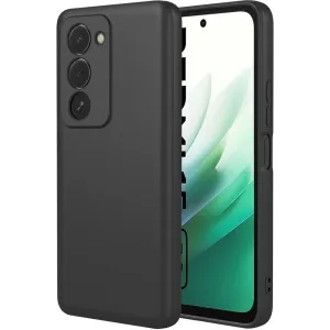 Phonesta Soft Silk Silicone Back Cover hoesje voor Xiaomi Redmi 15 - Zwart